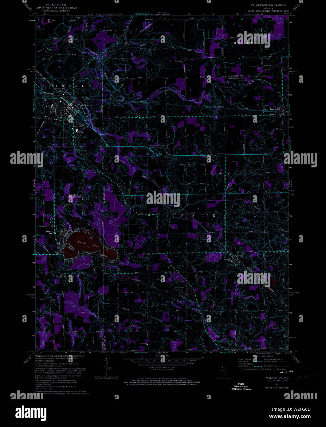 Map of walkerton hires stock photography and images Alamy