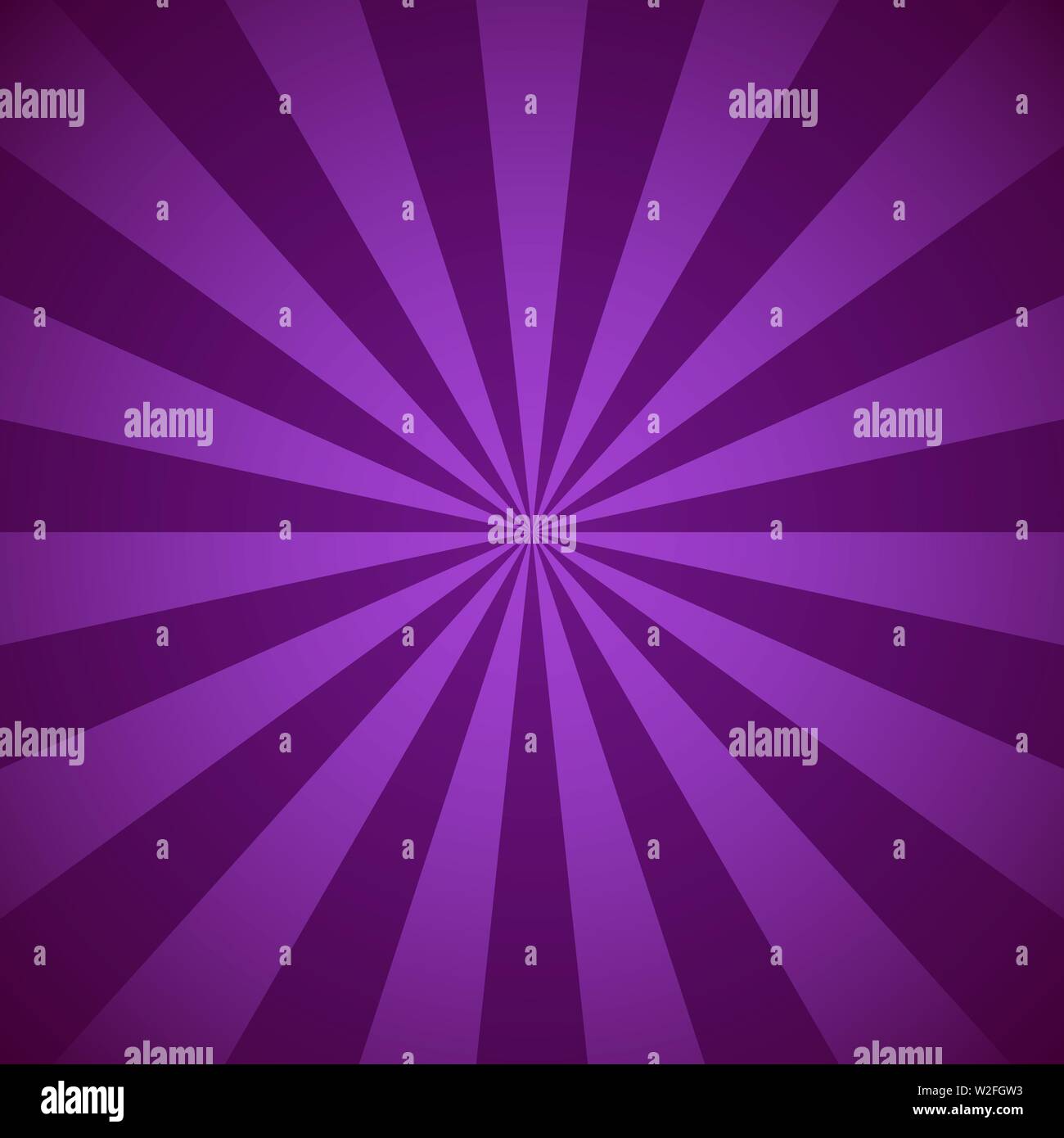 Violet beams and rays abstract vector illustration radial lines background Stock Vector