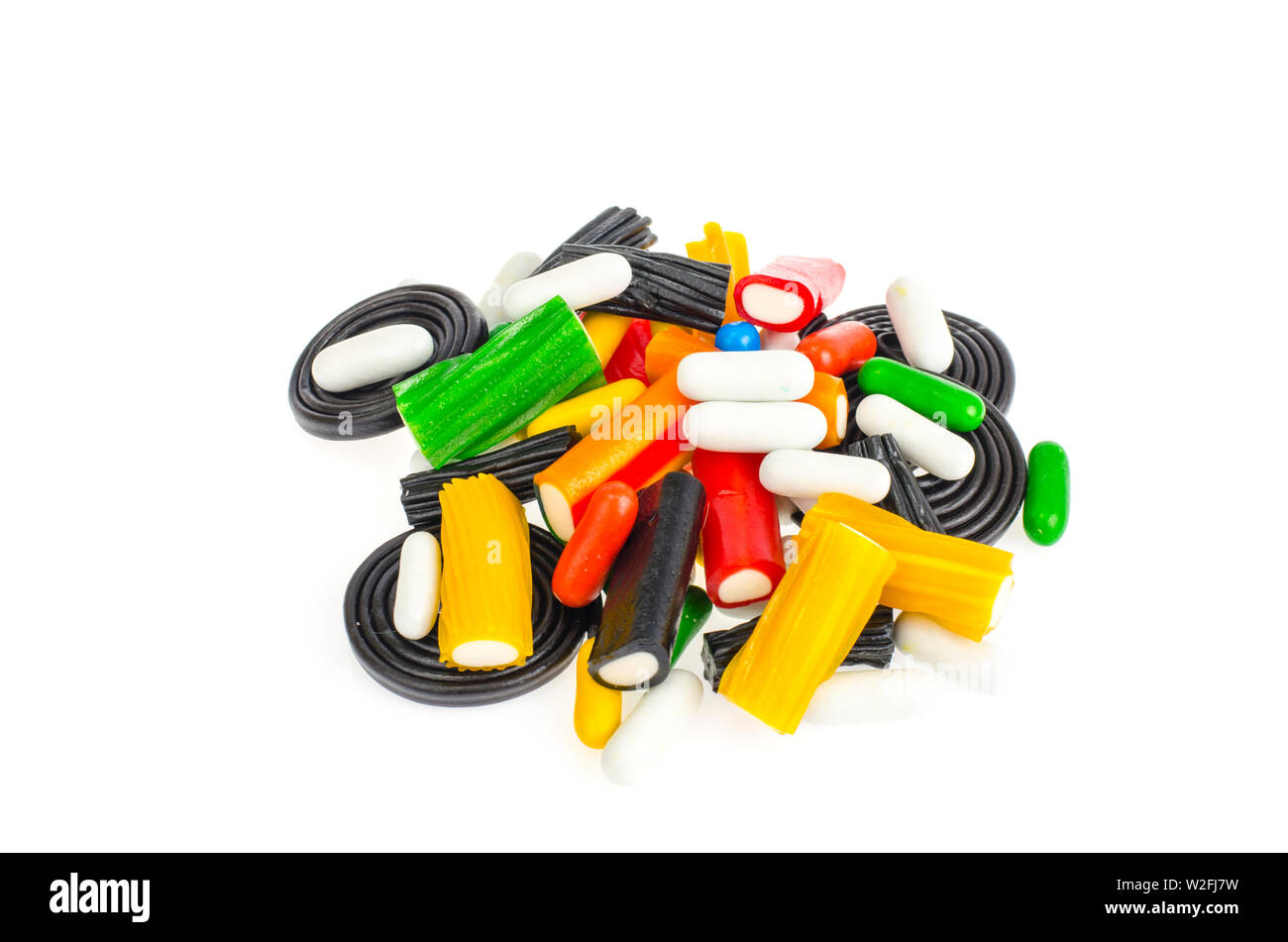 Colored chewy liquorice candy. Photo Stock Photo Alamy