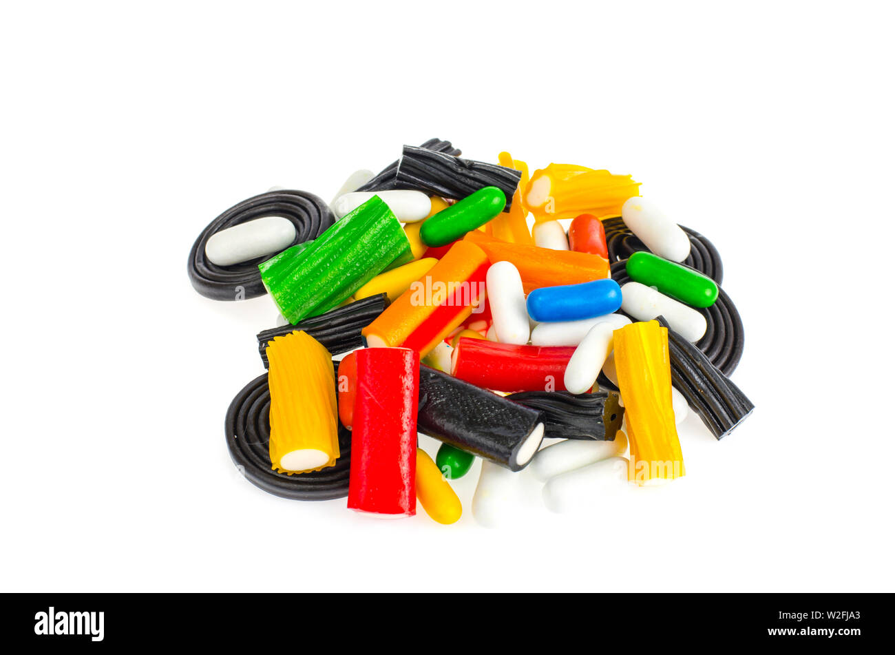 Colored chewy liquorice candy. Photo Stock Photo Alamy