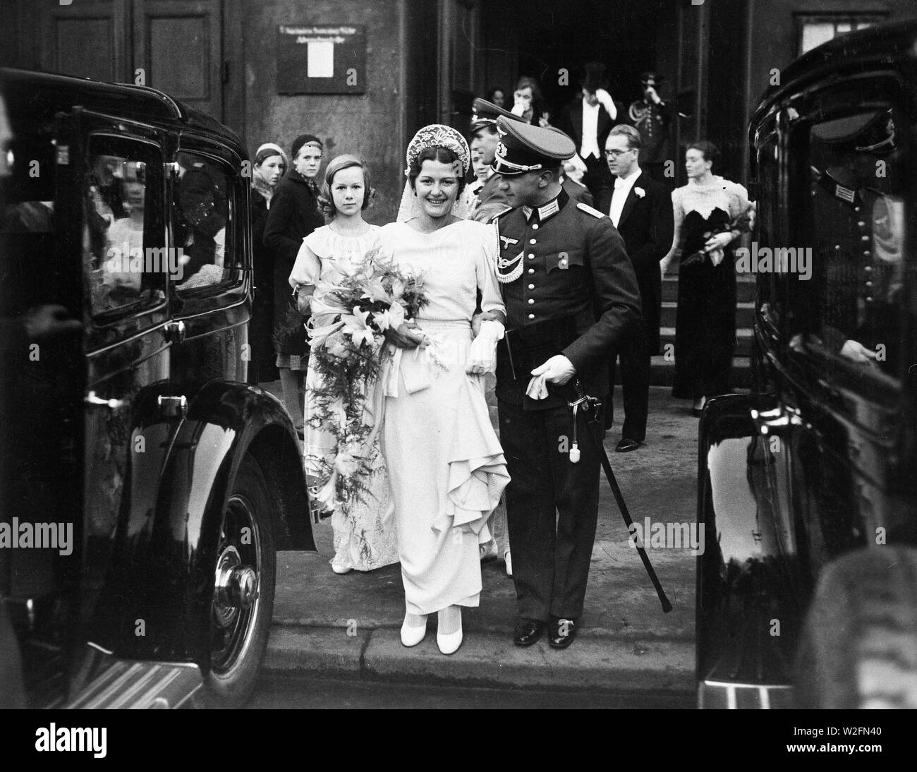 Eva Braun Collection (Album 2) - German wedding of a military man ca. 1930s  Germany Stock Photo - Alamy