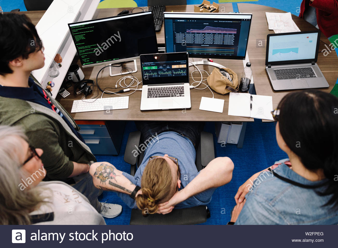 Four programmers hi-res stock photography and images - Alamy