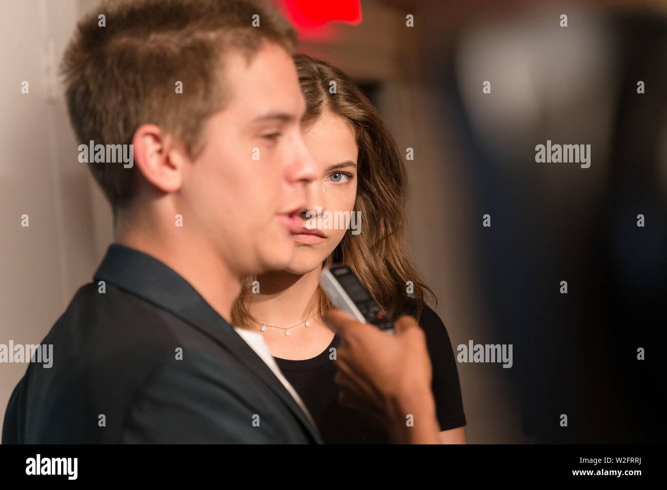 New York, NY, USA. 8th July, 2019. Dylan Sprouse, Barbara Palvin at