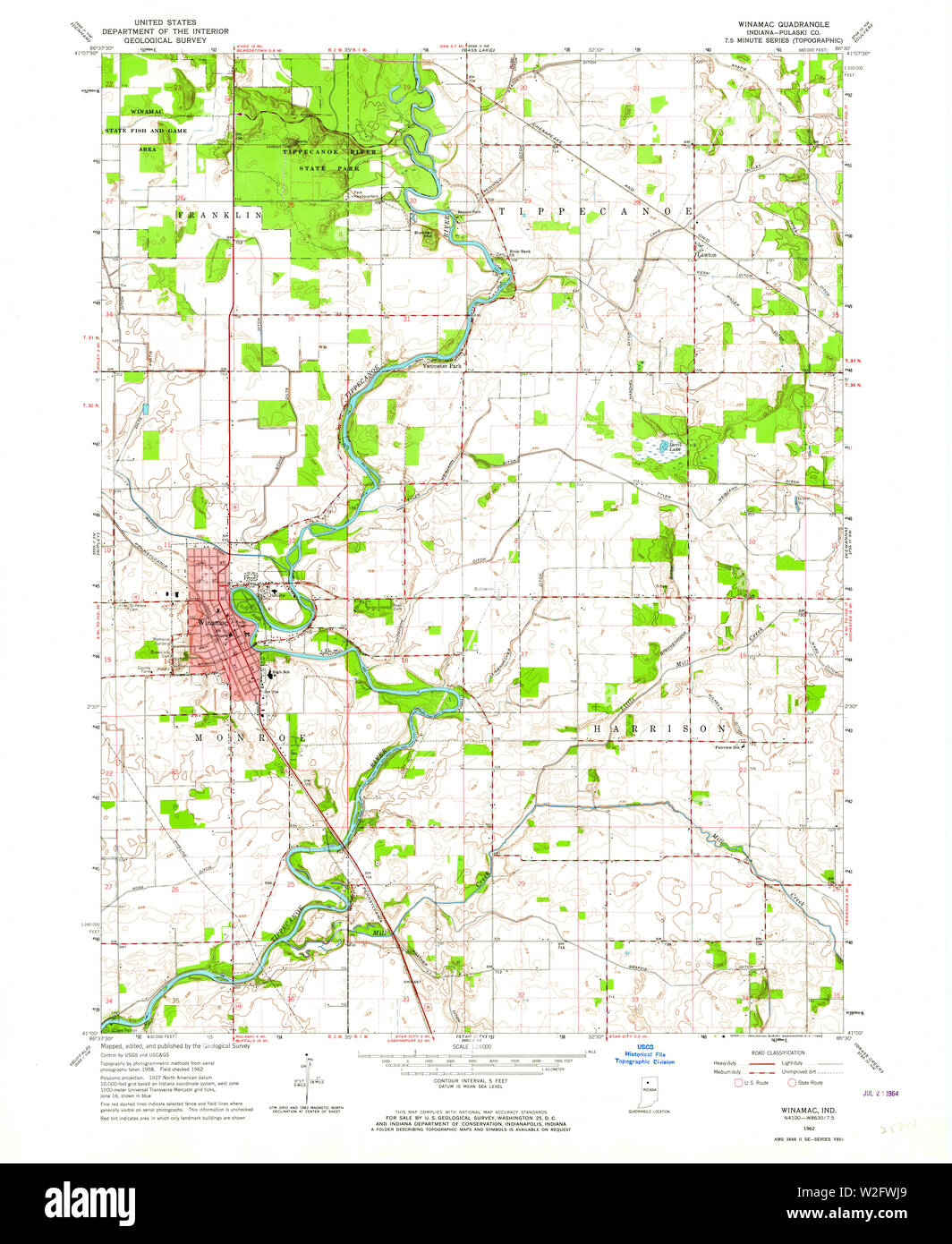 Winamac map Cut Out Stock Images & Pictures Alamy