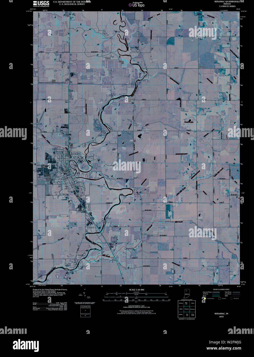Winamac map hires stock photography and images Alamy