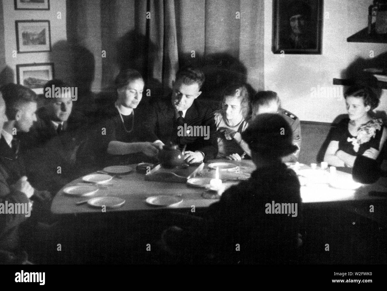 Eva Braun Collection (Album 2) - German family and friends around table ...