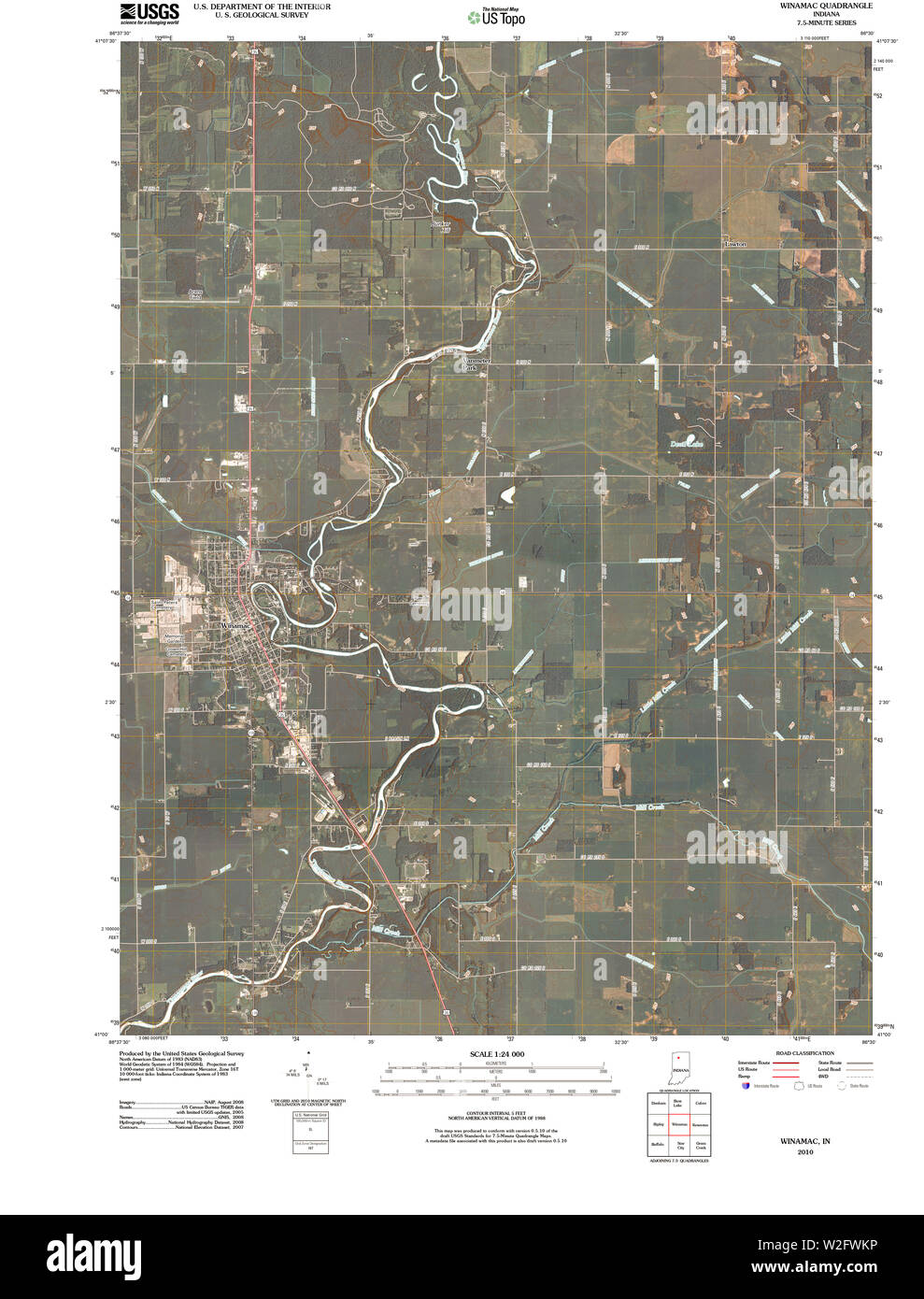 Winamac indiana map hires stock photography and images Alamy