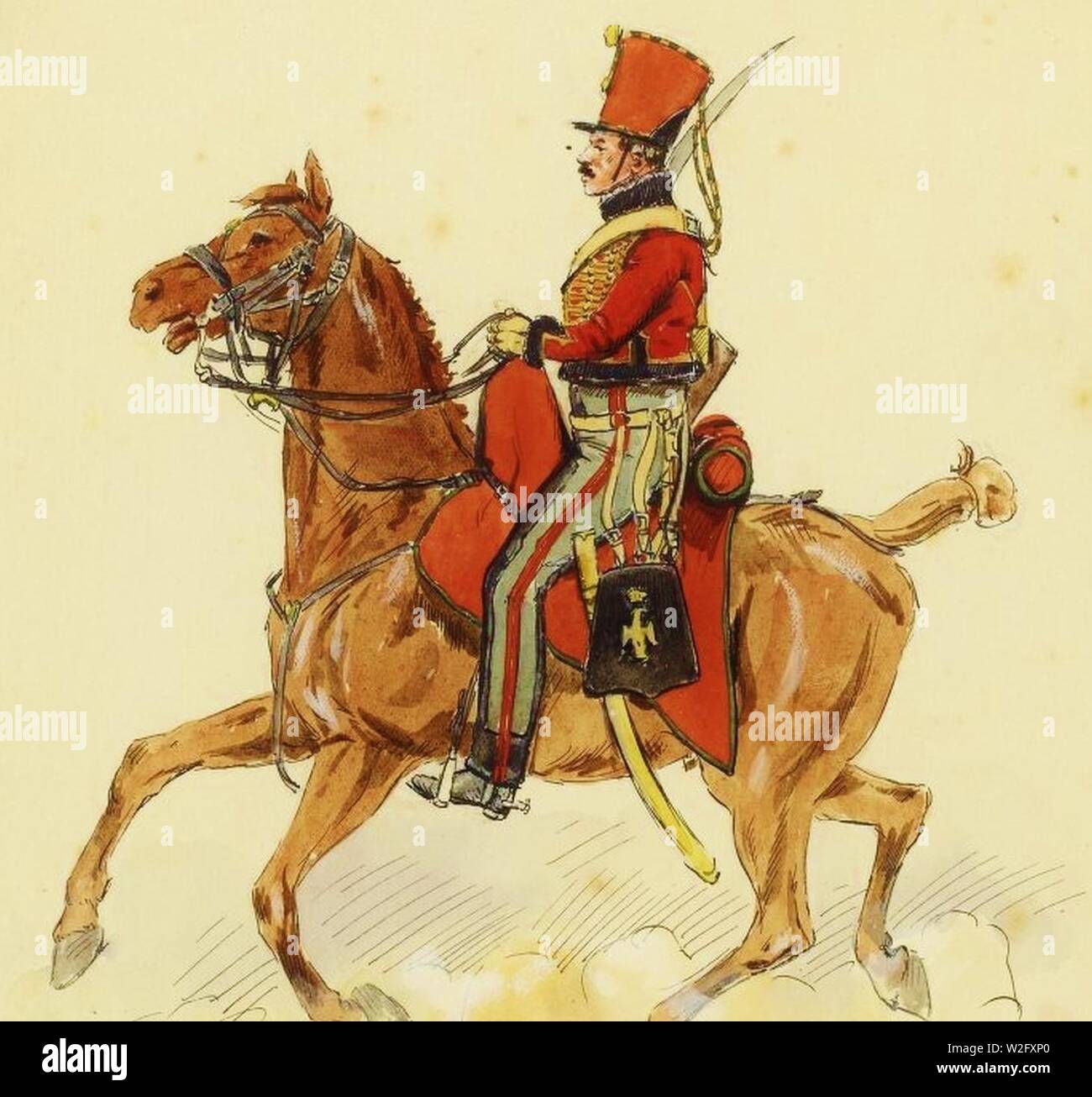 Chasseur à cheval de la Jeune Garde (1815 Stock Photo Alamy