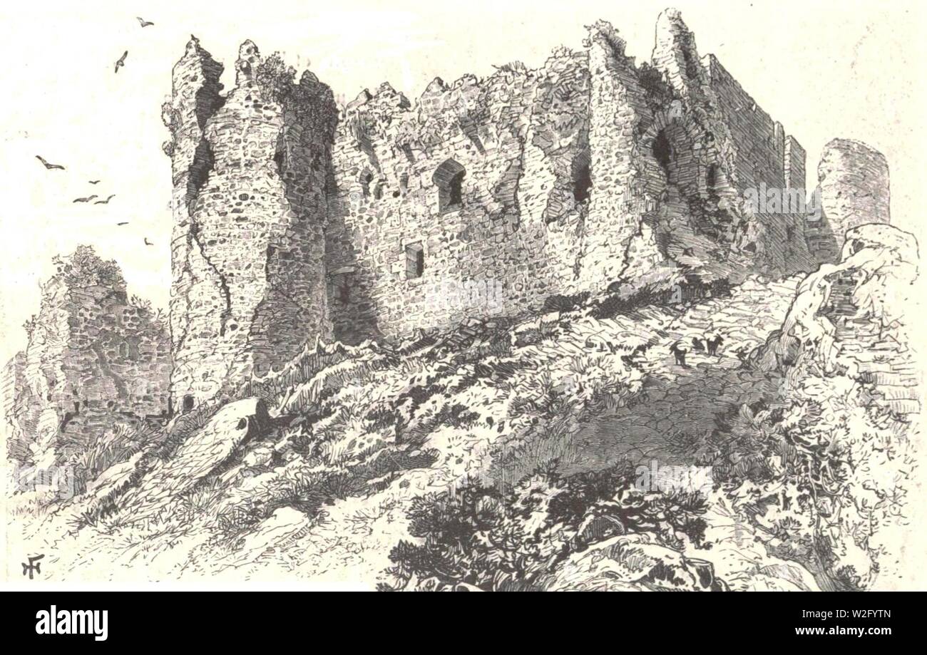 Chateau DE Tibériade. La Terre Sainte par Victor Guérin.B Stock Photo