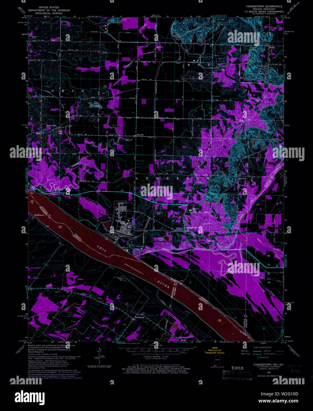 Map of yankeetown hires stock photography and images Alamy
