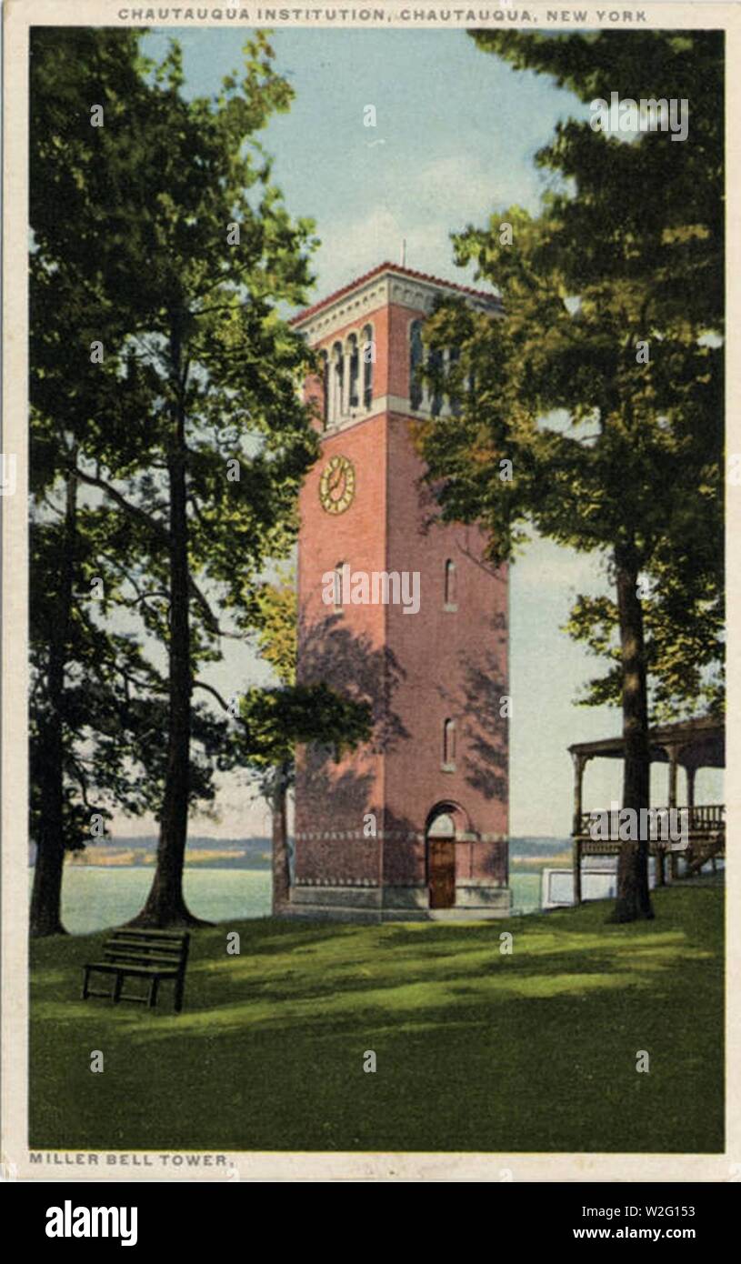 Chautauqua Institution, Miller Bell Tower Stock Photo Alamy