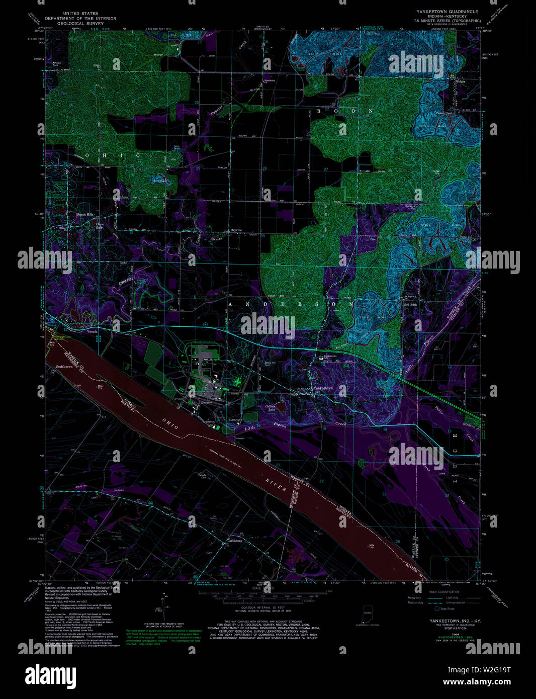 Map of yankeetown hires stock photography and images Alamy
