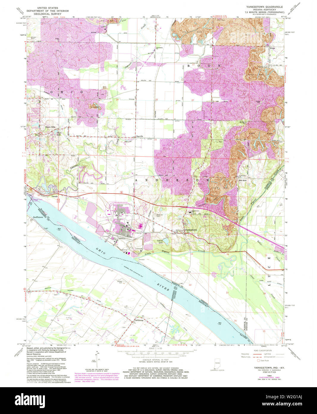 Map of yankeetown Cut Out Stock Images & Pictures Alamy