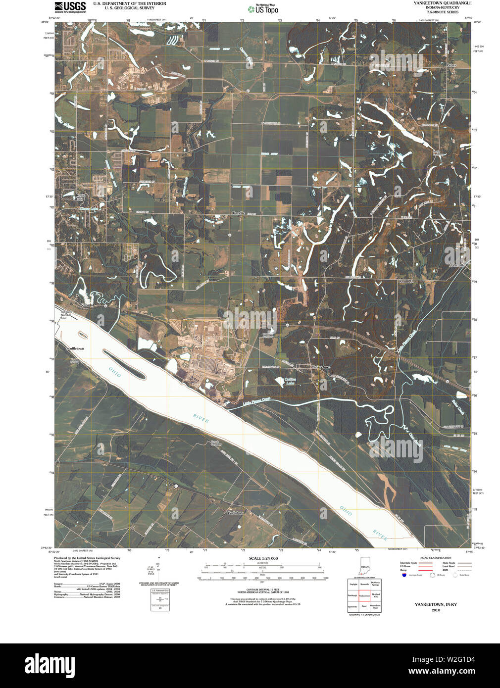 Map of yankeetown Cut Out Stock Images & Pictures - Alamy
