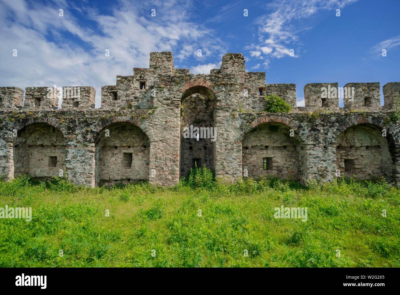 Bashtova, 15th century Venetian fortress, Vile-Bashtova, Albania Stock ...