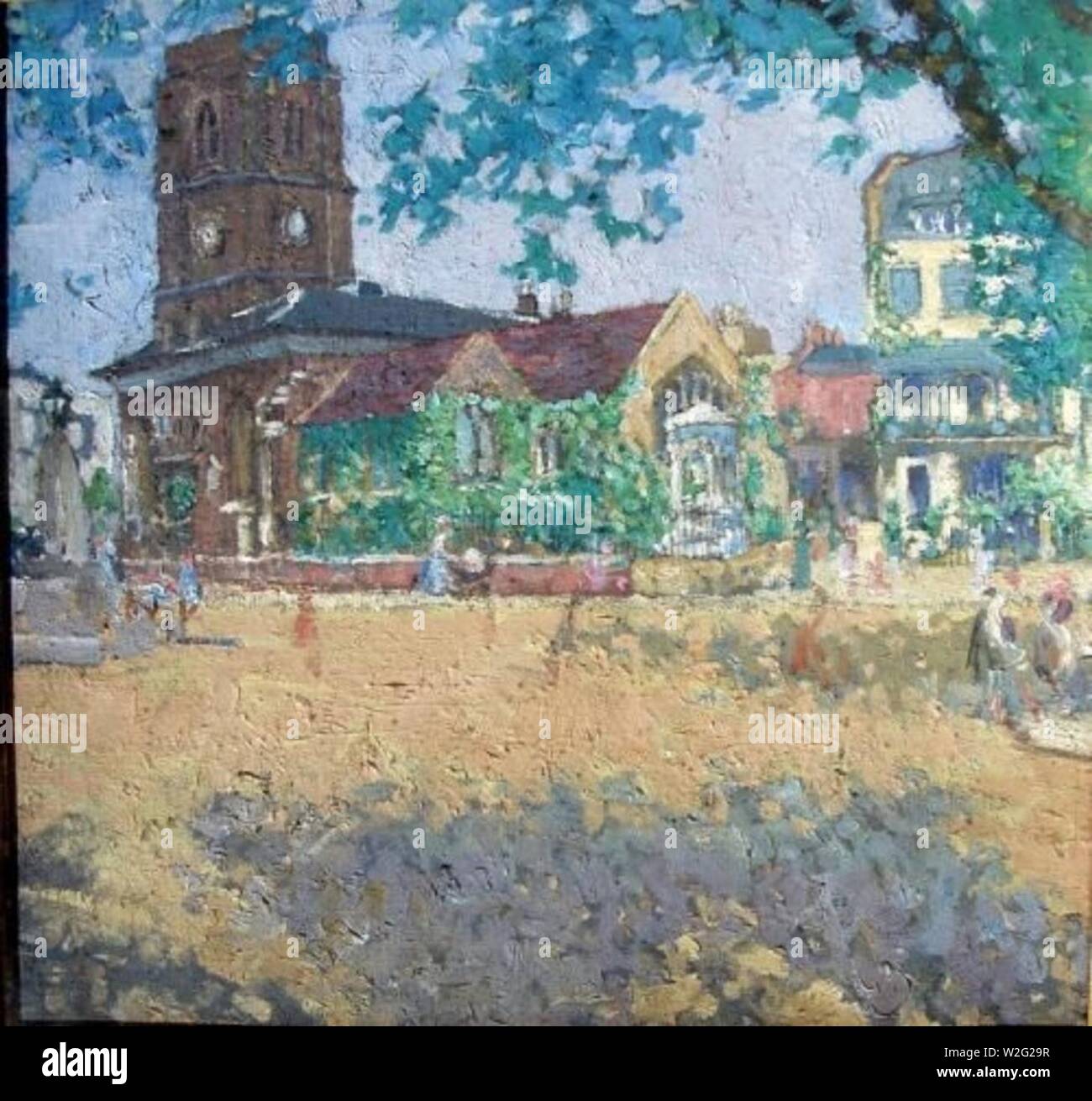 Chelsea Old Church Cecilia Carpmael Stock Photo Alamy