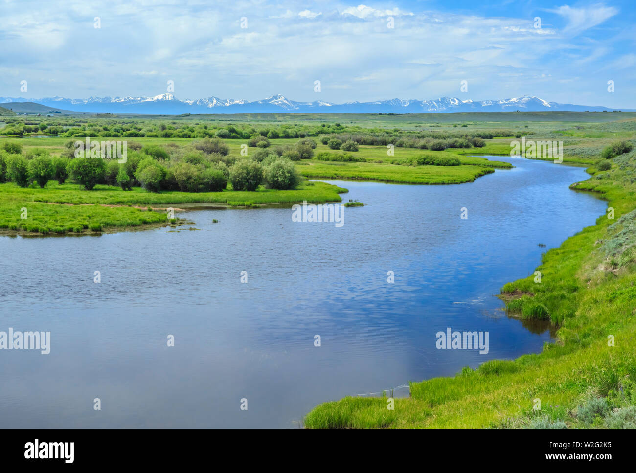 big hole river and valley near wisdom, montana Stock Photo Alamy
