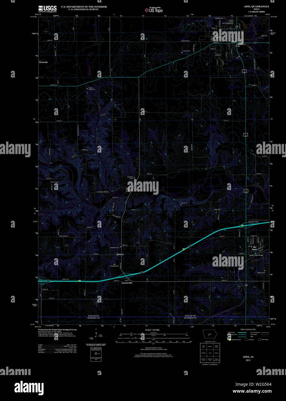 Map of adel hires stock photography and images Alamy