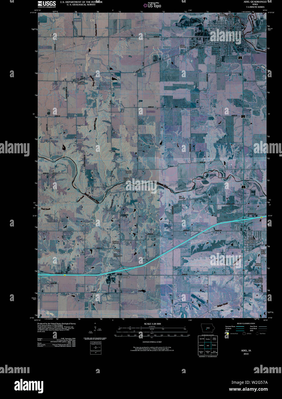 Adel iowa map hires stock photography and images Alamy