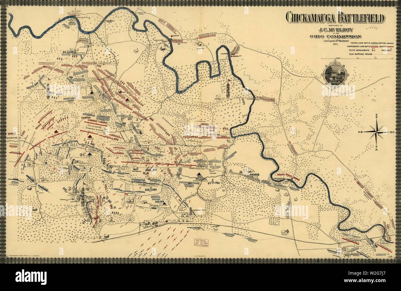 Chickamauga battlefield. The battle of Chickamauga