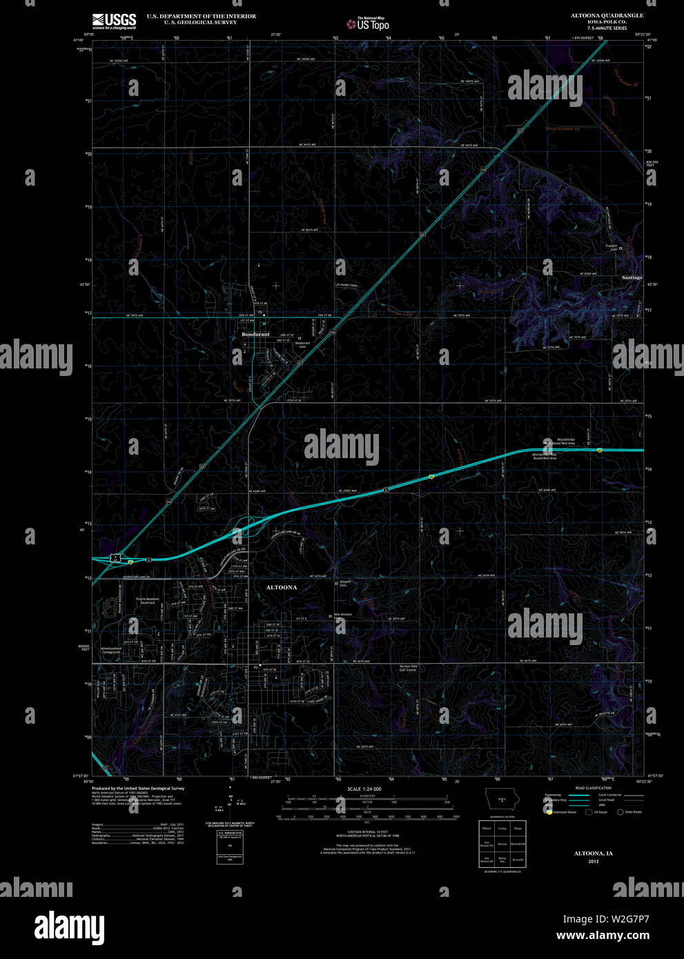 Map of altoona hires stock photography and images Alamy