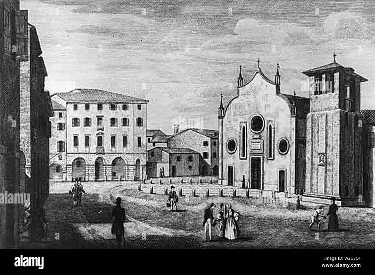 Chiesa di Santa Fosca in Santa Maria Maggiore (Treviso). Stock Photo