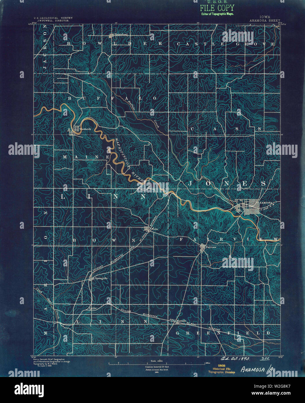 Anamosa map hires stock photography and images Alamy