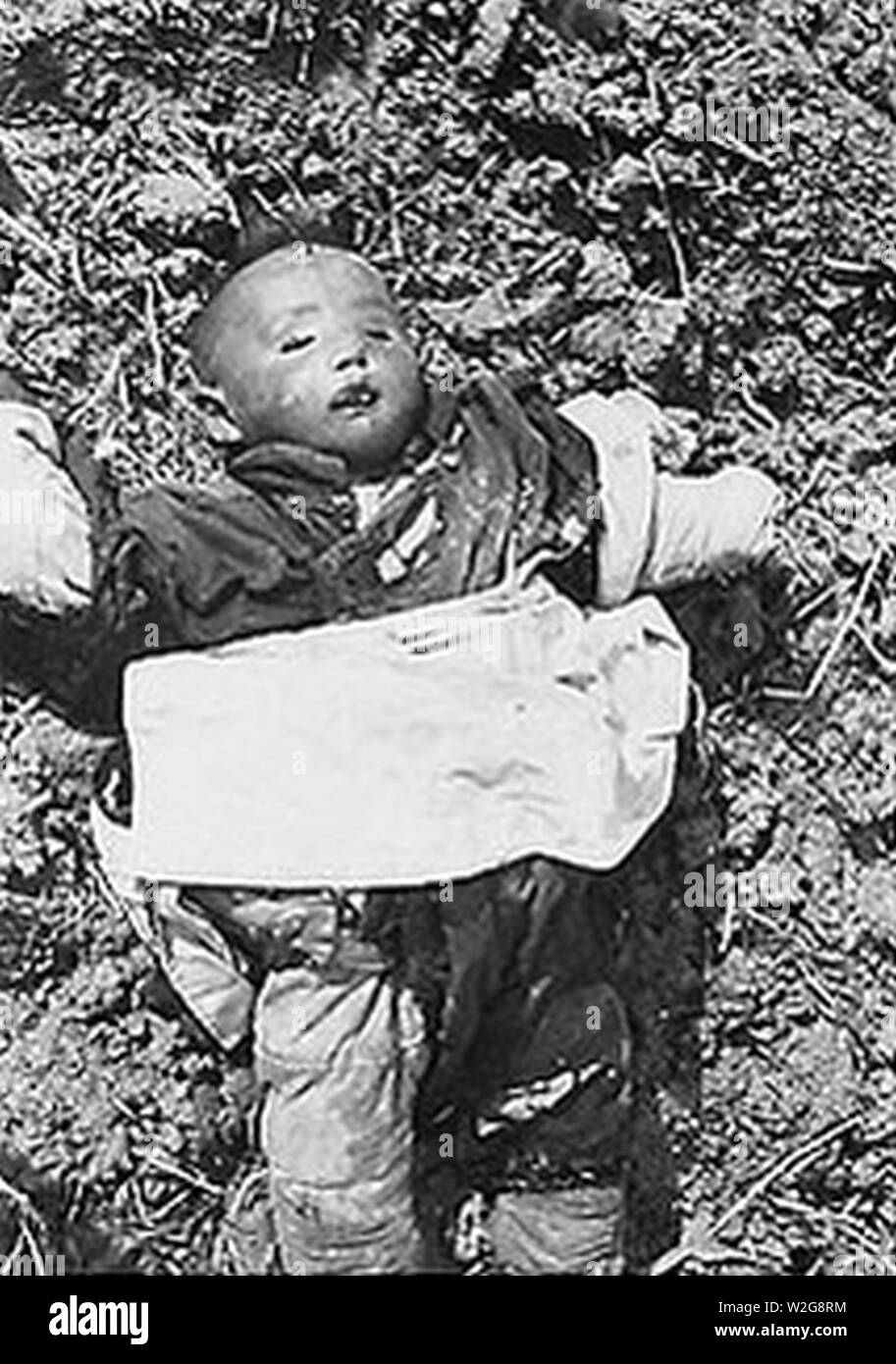 Child killed in Nanking massacre. Stock Photo