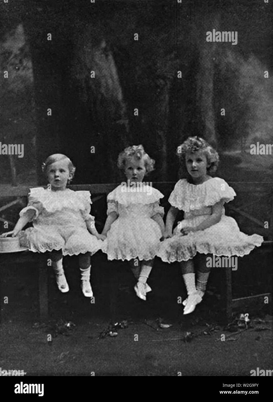 Children of the 9th Duke of Beaufort - Speaight CL 6.12.1902. Stock Photo
