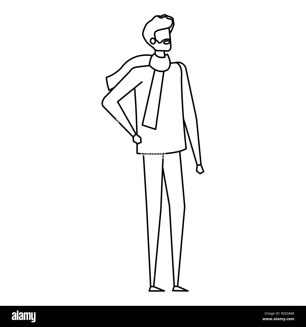 young man with beard avatar character Stock Vector Image & Art - Alamy