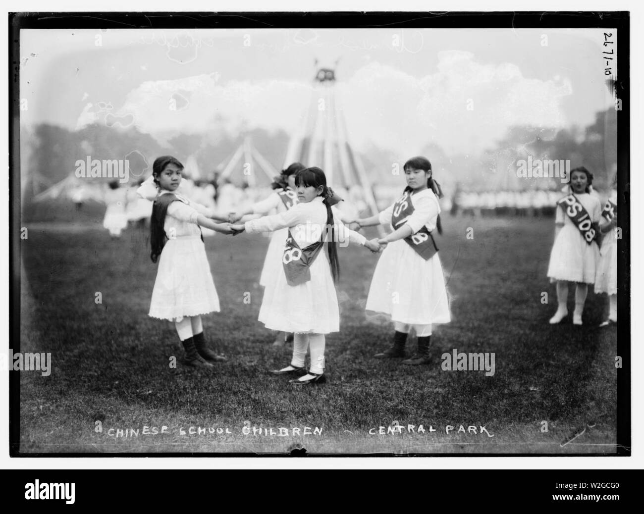 Chinese School Children - Central Park Stock Photo - Alamy