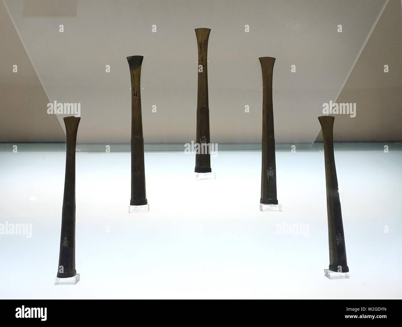 Chisels, China, unearthed at Majia, Xindu, Chengdu, Warring States