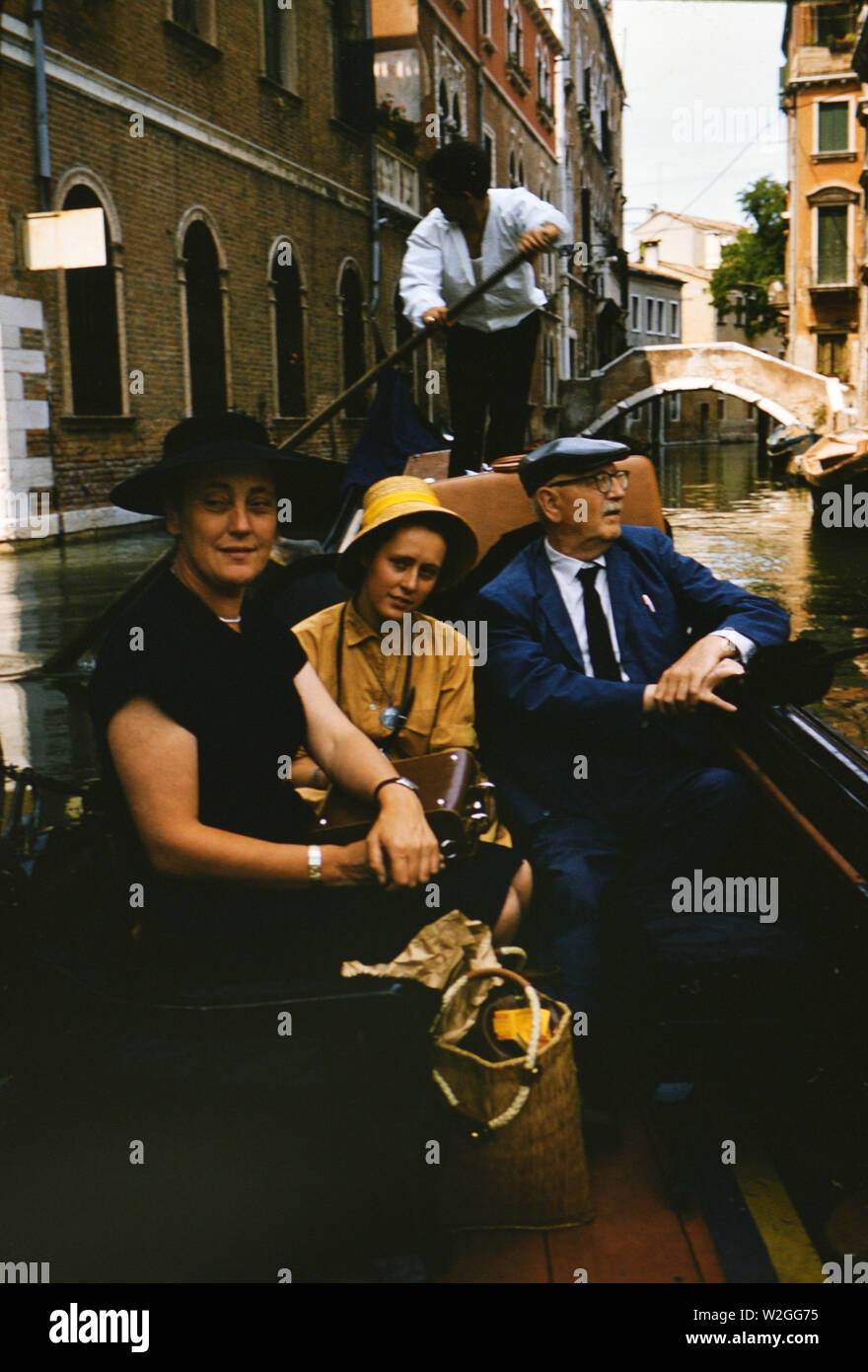 Venice gondola ride 1960s hi-res stock photography and images - Alamy