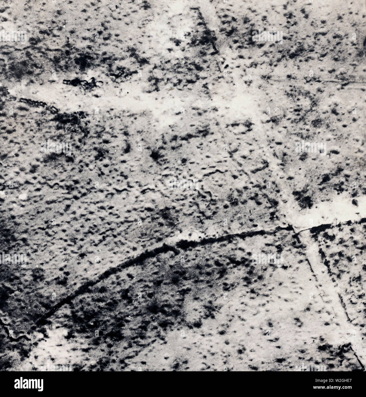Aerial map of trenches in France ca. 1916-1918 Stock Photo