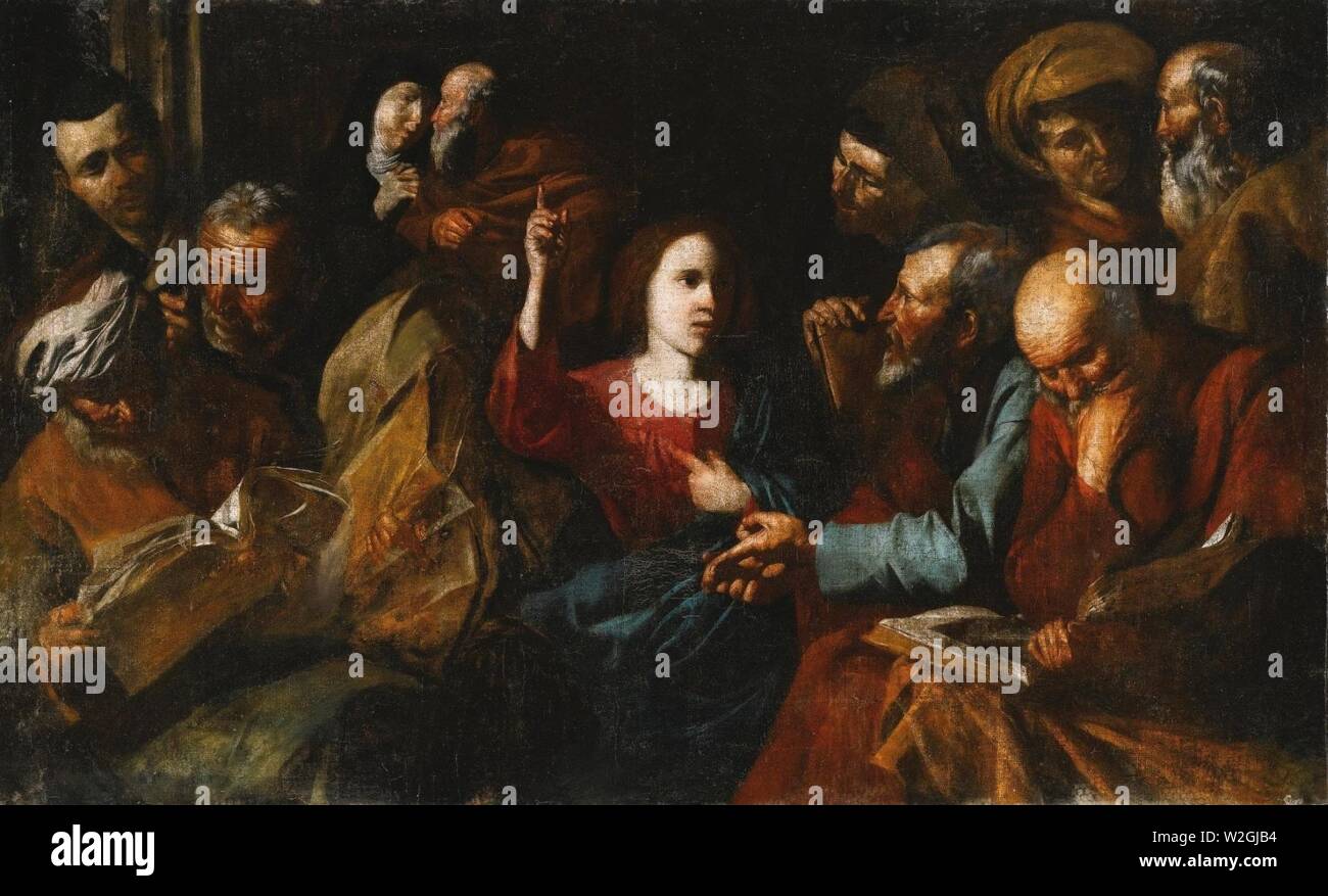 Christ Among The Doctors (Ribera Stock Photo - Alamy