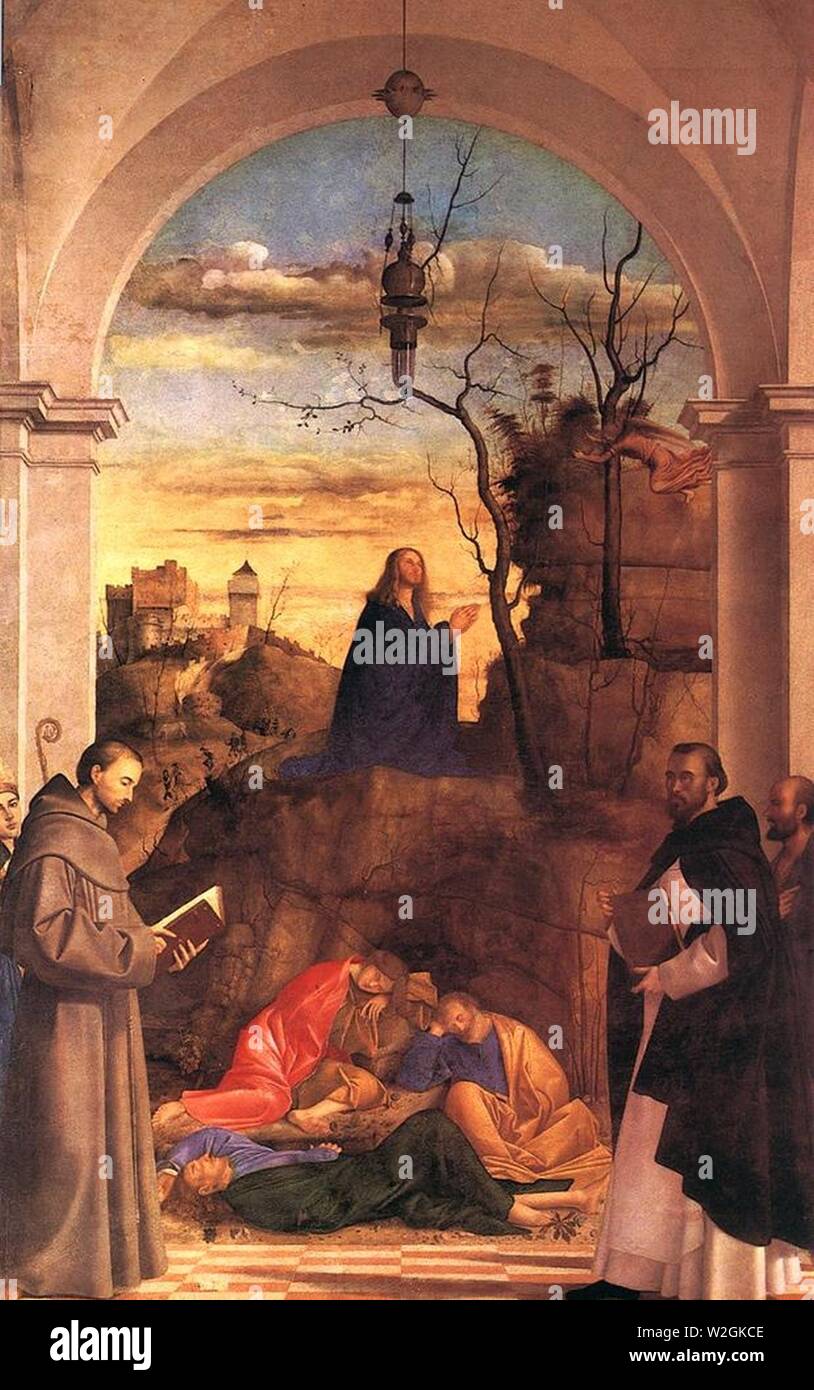 Christ Praying in the Garden Stock Photo - Alamy