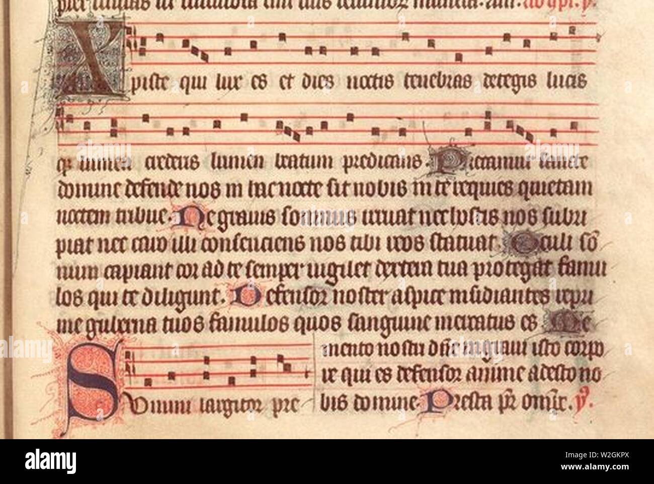 Christe qui lux es et dies (1340 Stock Photo Alamy