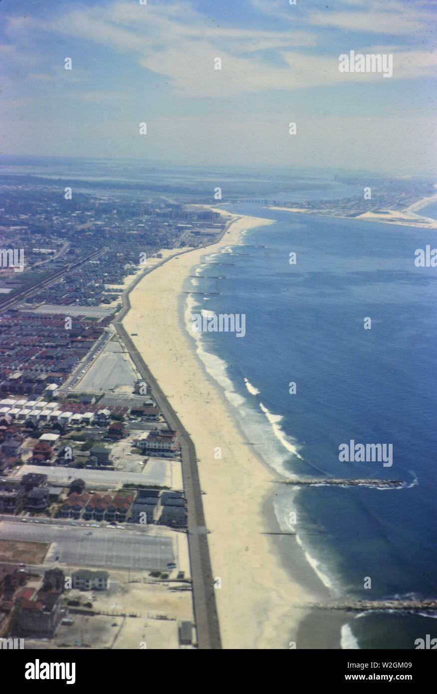 An unidentified beach on Long Island New York ca. 1963 Stock Photo