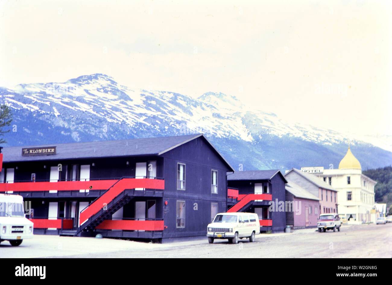 The Klondike Hotel and the Golden North Hotel in Skagway Alaska ca