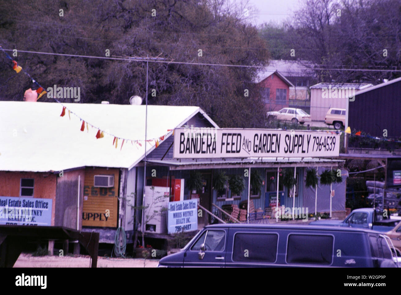 Bandera feed and garden supply store hires stock photography and