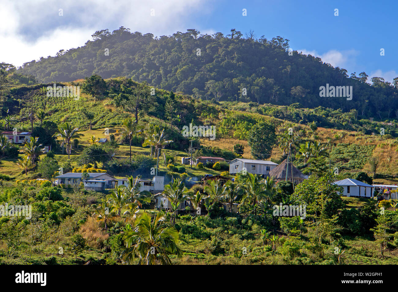 The highlands village of Naga Stock Photo