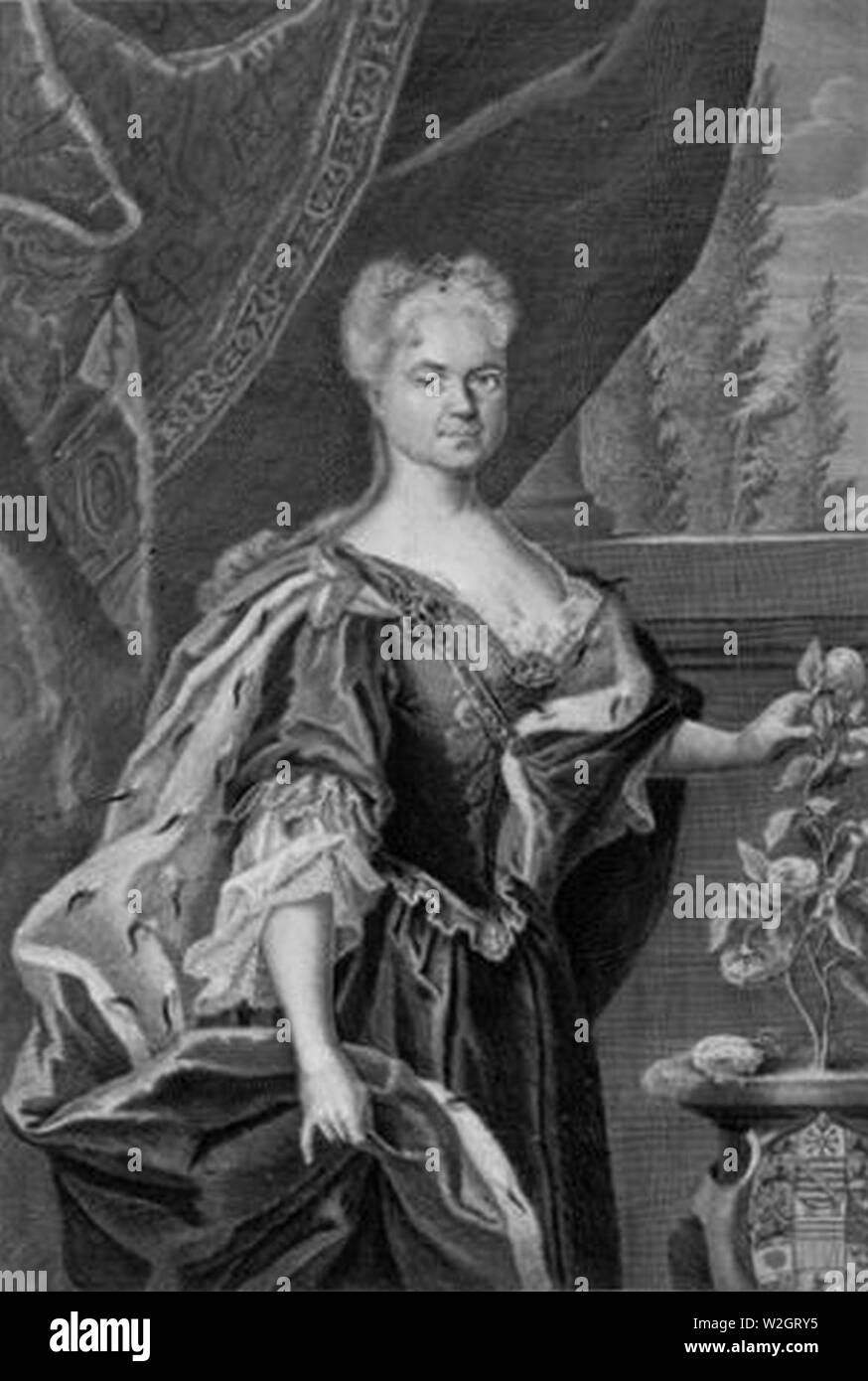 Christiane Friederike princess of Saxe-Merseburg. Stock Photo