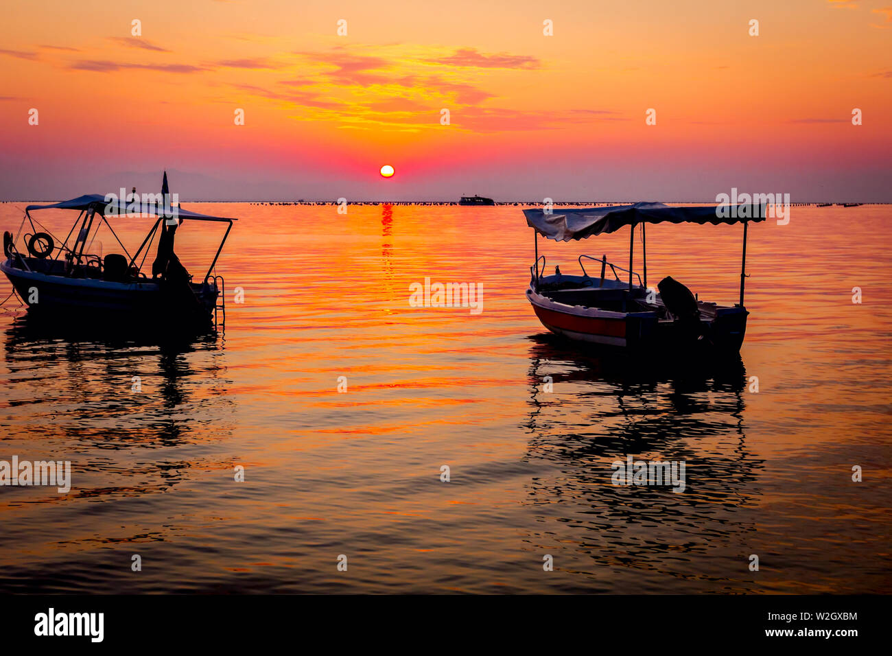 Beautiful shot two boats hi-res stock photography and images - Alamy