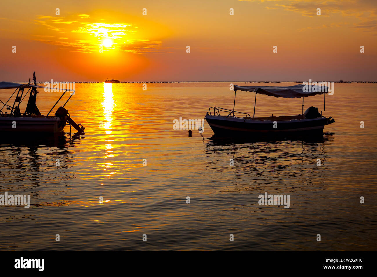 Beautiful shot two boats hi-res stock photography and images - Alamy
