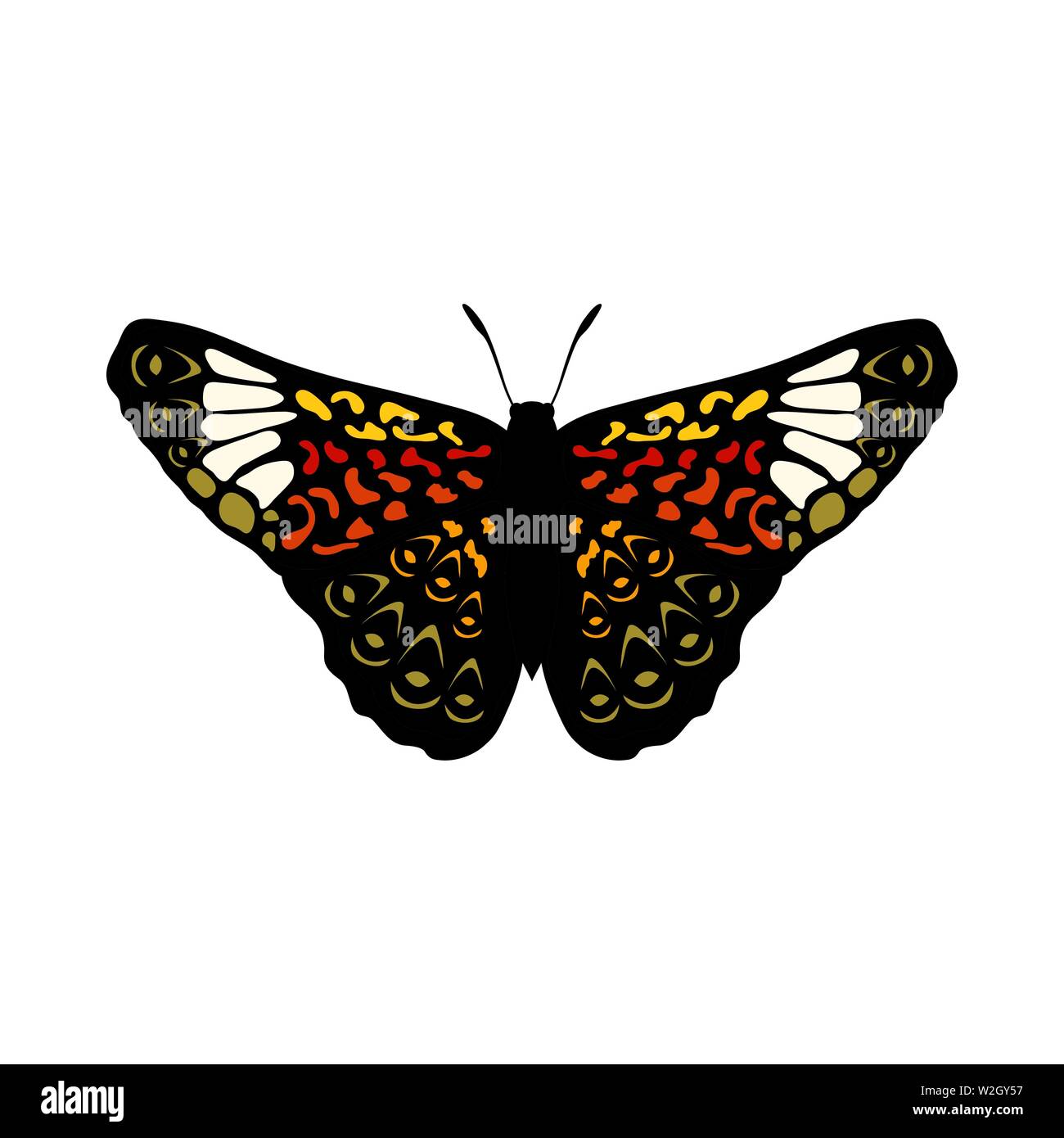 Butterfly Icon. Colored Design. EPS 10 vector illustration Stock Vector ...