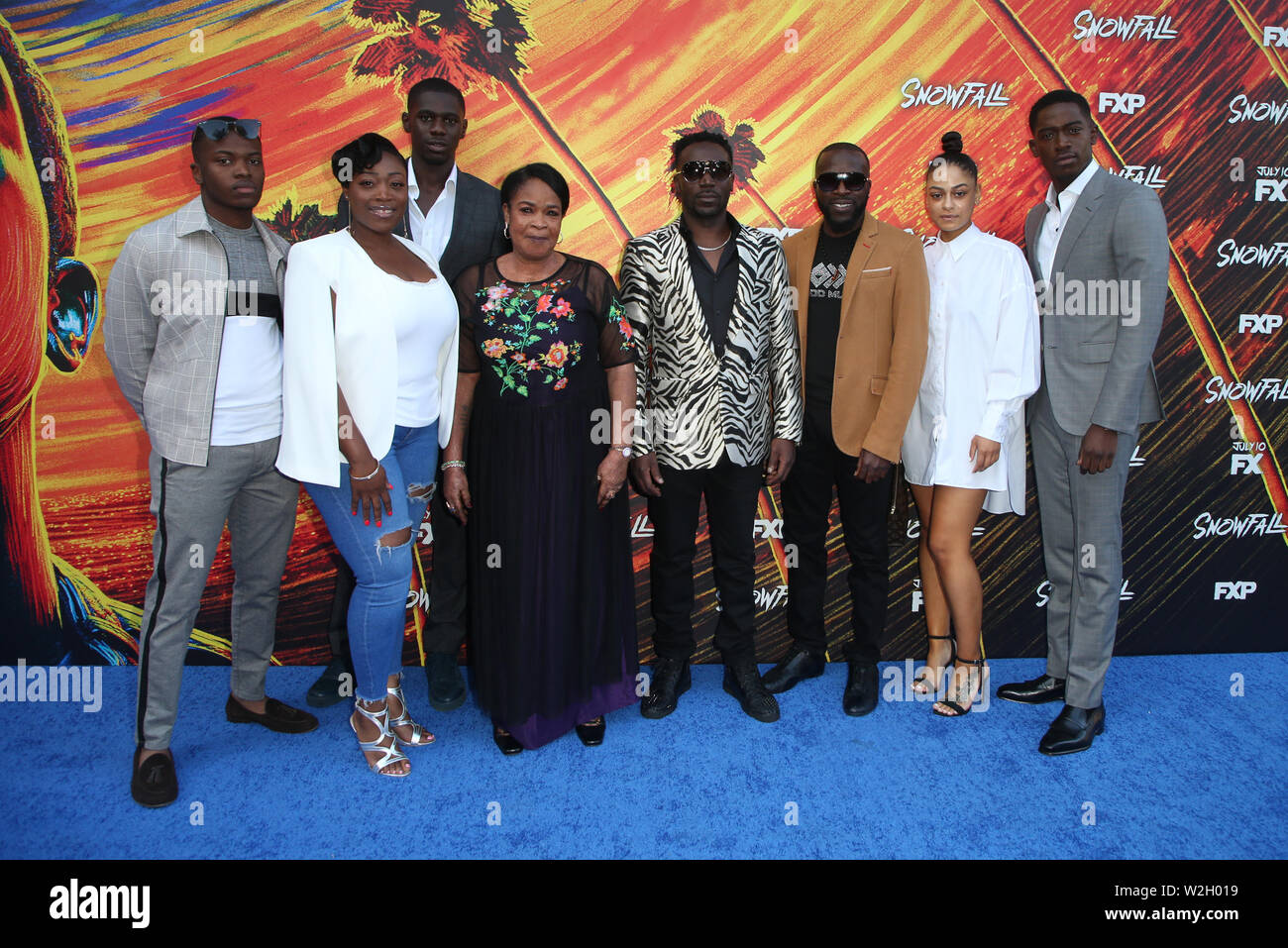 Los Angeles, Ca, USA. 8th July, 2019. Damson Idris, with his Family, at