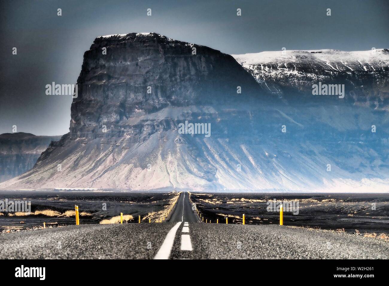 Amazing colorful volcanic rocks in National Park Skaftafell in South ...