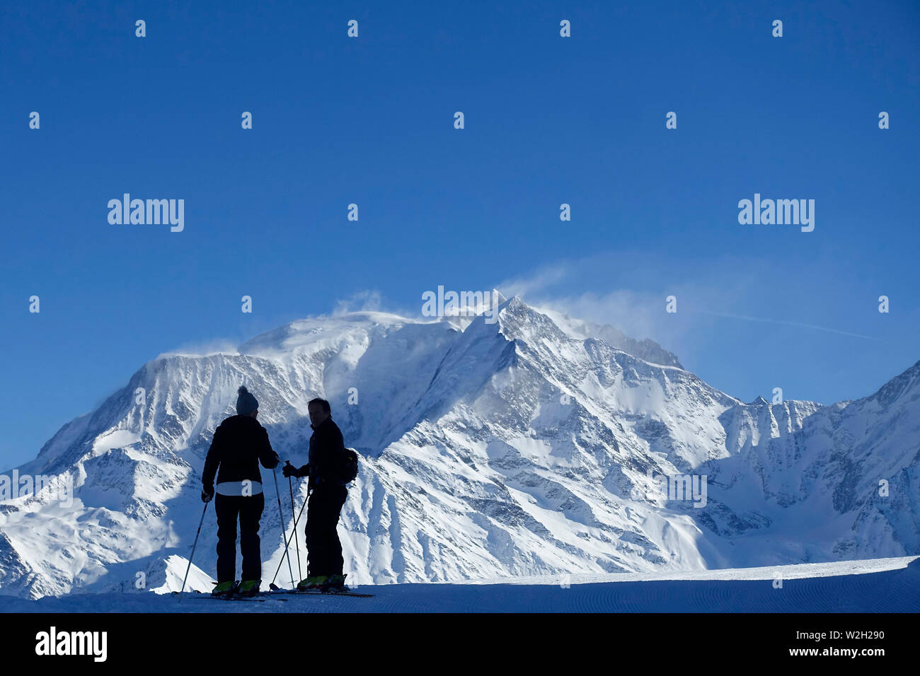 Massif Du Mont Blanc Le Mont Blanc Plus Haut Sommet D