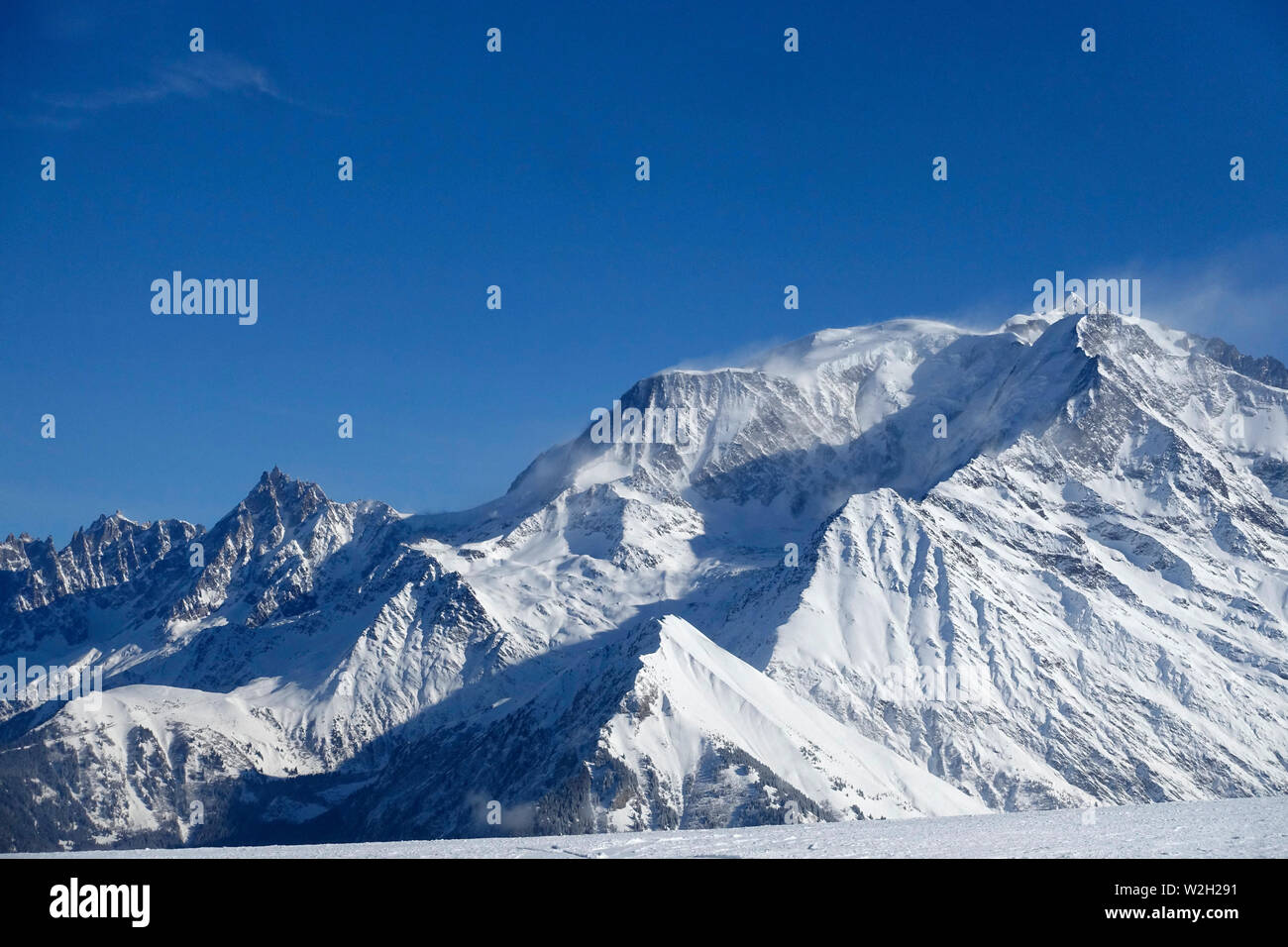Massif Du Mont Blanc Le Mont Blanc Plus Haut Sommet D