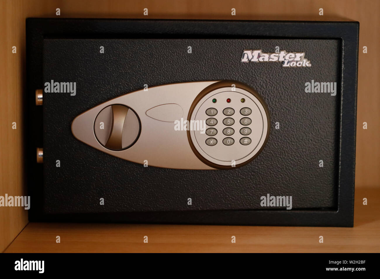 Safety deposit box in hotel room. France Stock Photo Alamy